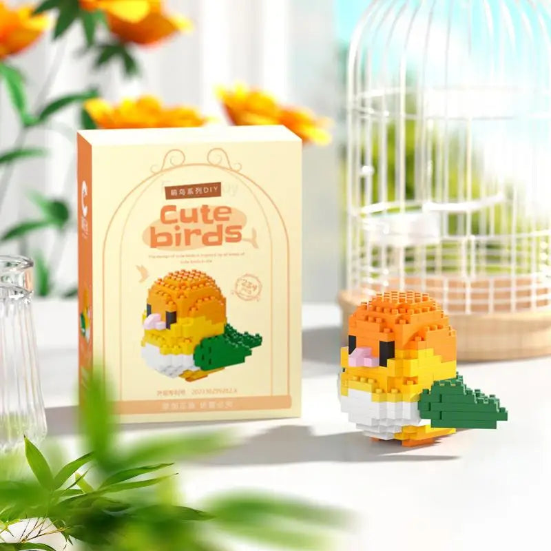 Kawaii Cute Bird Small Building Blocks Set Creative Educational Building Toys For Boys Girls Toys Suitable For Decorate