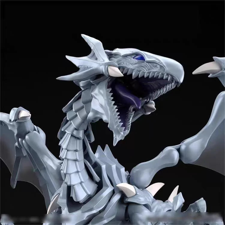 【New-Hot】Yu-Gi-Oh Arrogant Dragon Blue-Eyes White Dragon  Assembly Model Figure Desktop Decoration Holiday Birthday Gift