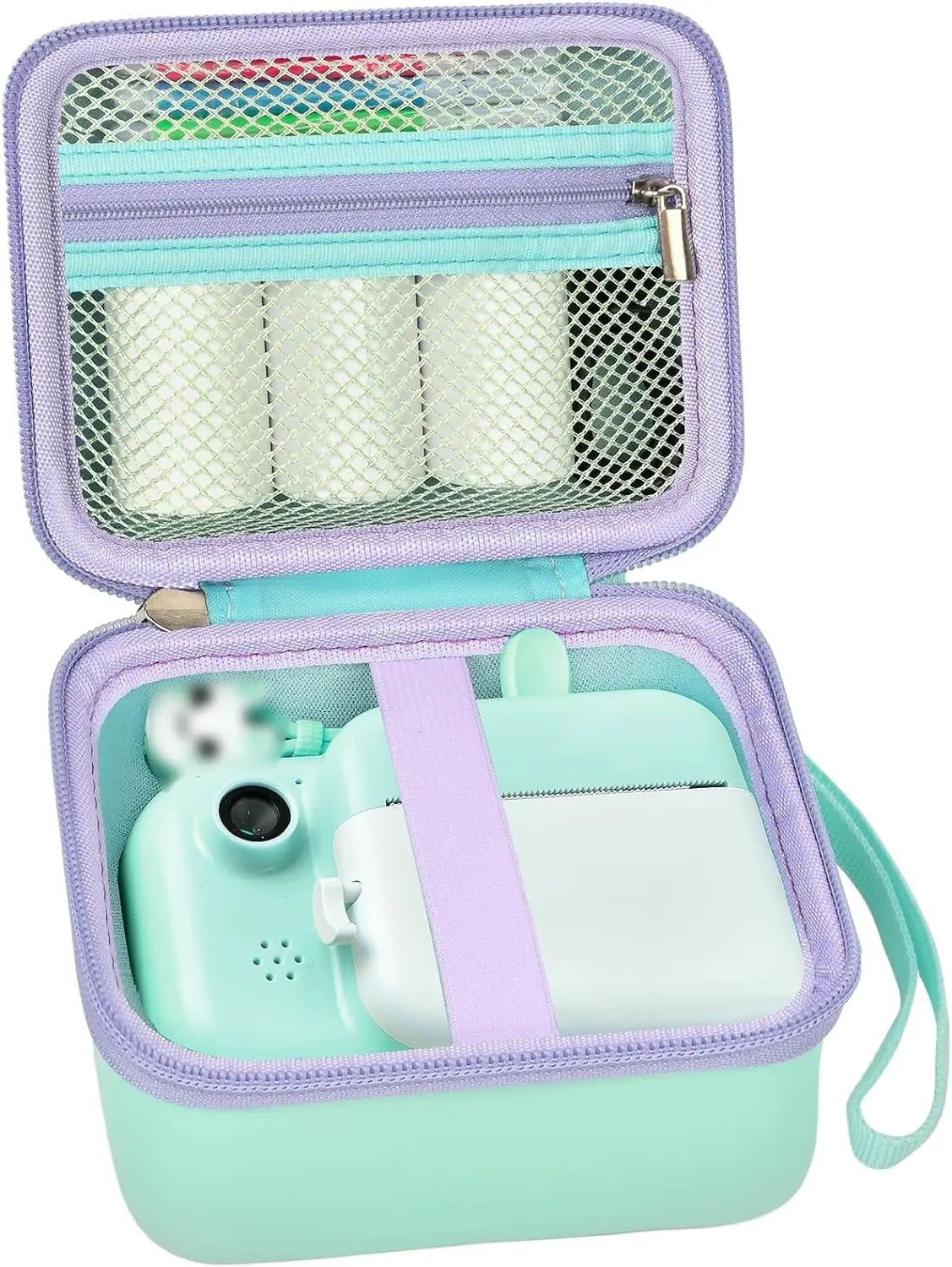 Kids Instant Print Camera Case Portable Storage Bag Toddler Digital Camera Print Paper Organizer Compatible With Most Brands
