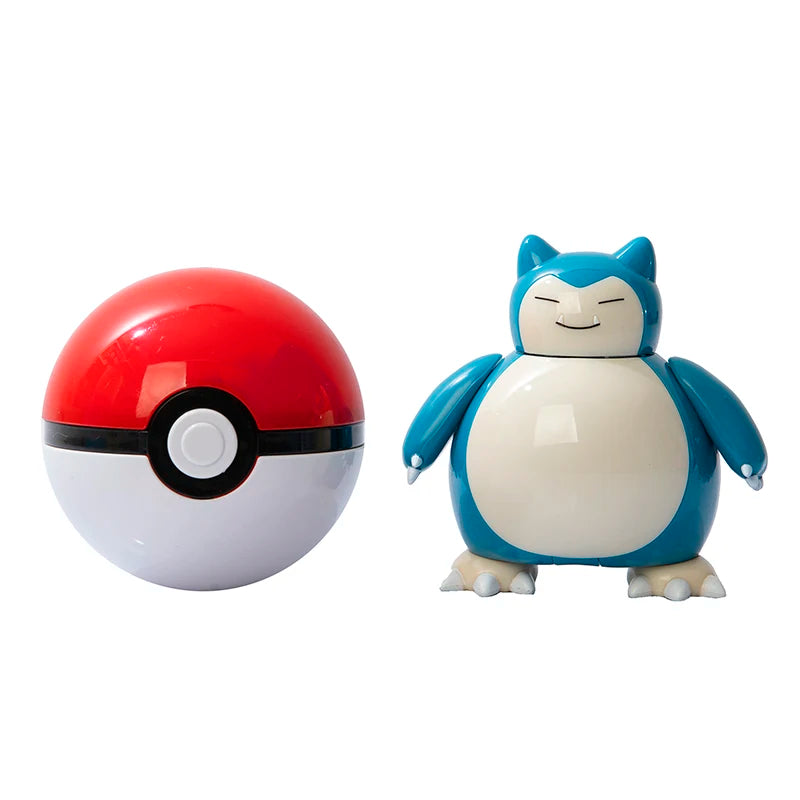 About Pokemon Anime Figure Charizard Pikachu Gyarados  Pocket Monster Figure Pokeball Action Deformation Toy Model Gift
