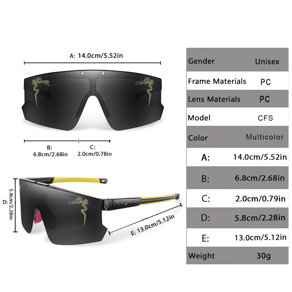 Fashion Shades Windproof Sports Flip On Eyewear UV400 MTB Goggles for Outdoor Cycling Running Unisex Party Sunglasses