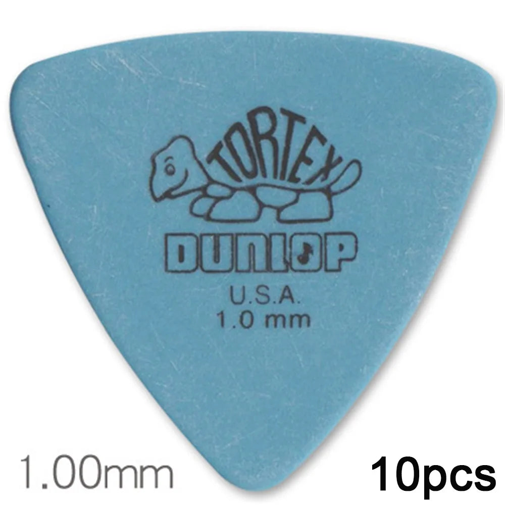 10pcs Delrin Dunlop Guitar Picks 0.5/0.6/0.73/0.88/1.0/1.14MM Anti-slip Style Electric Guitar Picks Triangle Picks