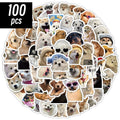 10/50/100pcs Funny Dog Stickers Cartoon Cute Decals Toy Stationery Guitar Phone Bicycle Laptop Luggage Car Graffiti Kids Sticker