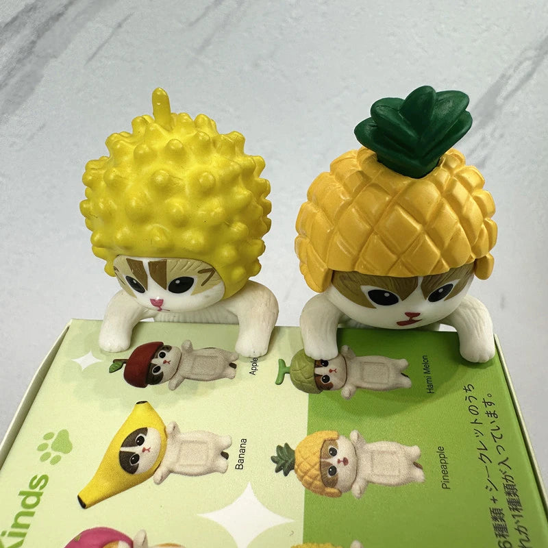 New Products In Stock Mofusand Doll Cat Fruit Blind Box Handmade Female Healing Series Desktop Ornament Surprise Birthday