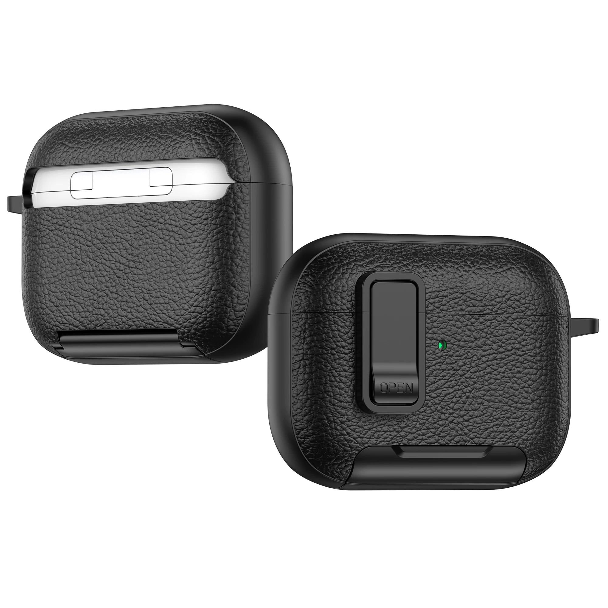New Earphone Cover For AirPods Pro 3 3rd Generation Protective Case With Secure Lock Invisible Phone Stand Leather Texture Cover