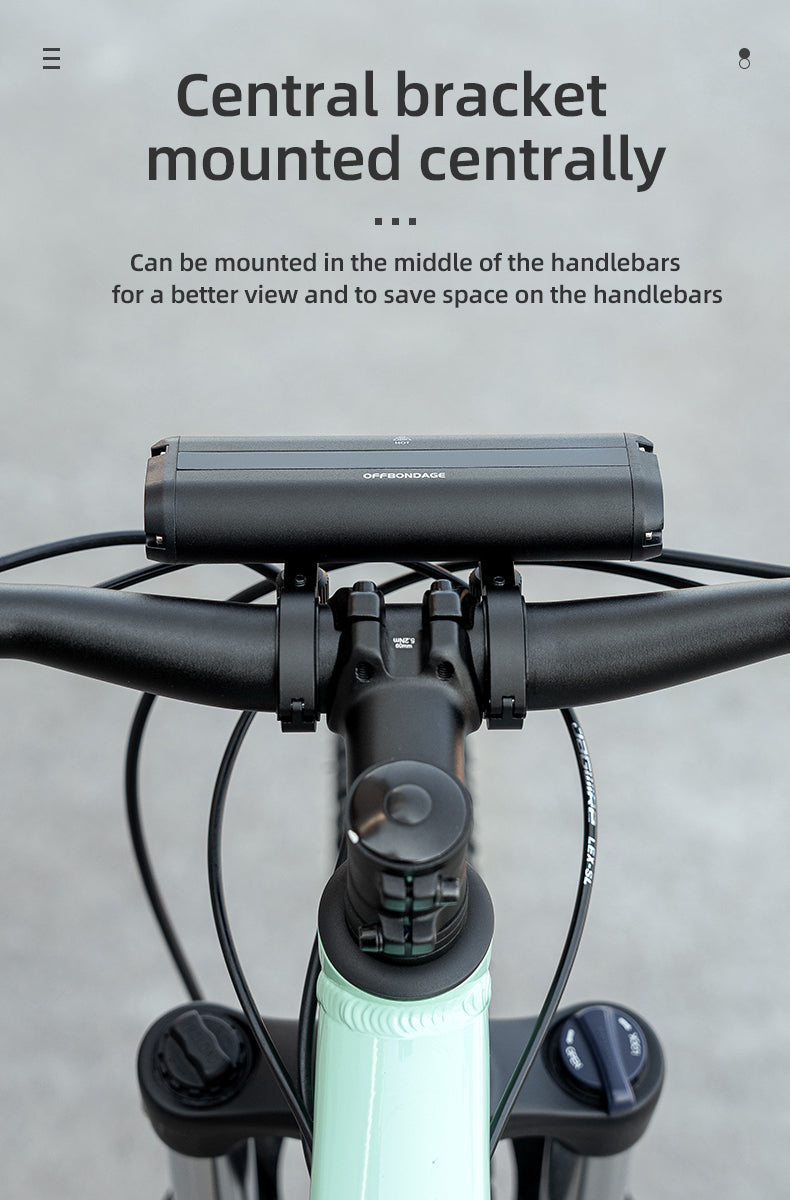 OFFBONDAGE Bicycle Light Front  Bike Light Waterproof Flashlight USB Charging MTB Road Cycling Lamp Accessories