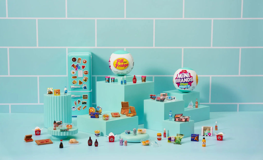 Mini Brands Fridge Mystery Ball Capsule Blind Box Set Play Kitchen Miniature Refrigerator Toys Cute Ornament Kids Birthday Gifts