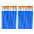 100pcs Paint Brushes Set for Kids Acrylic with Flat Round Pointed Paint Brushes Craft Watercolor Oil Painting Brushes