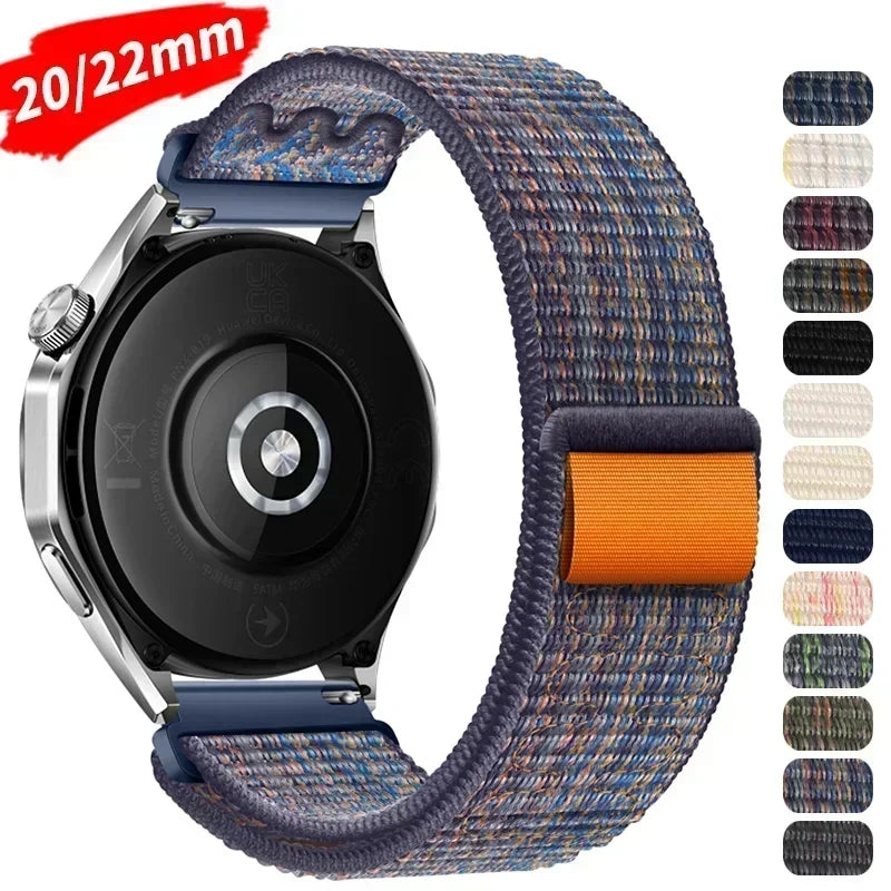 20mm 22mm Nylon Watch Strap For Huawei Watch GT 4 GT4 46mm Band Bracelet For Huawei Watch 4Pro GT3 GT2 GT 3 2 Pro 46mm Watchband