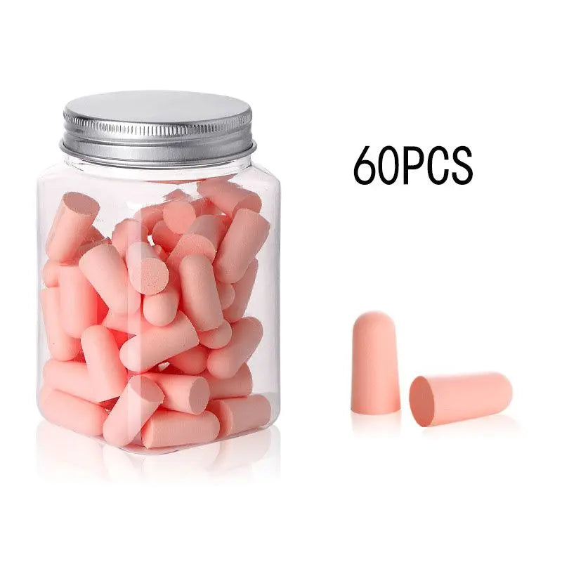 24/60/120 Pcs Bullet Type Foam Earplugs Anti-Noise Abatement Sleeping Ear Plug Mulitcolor
