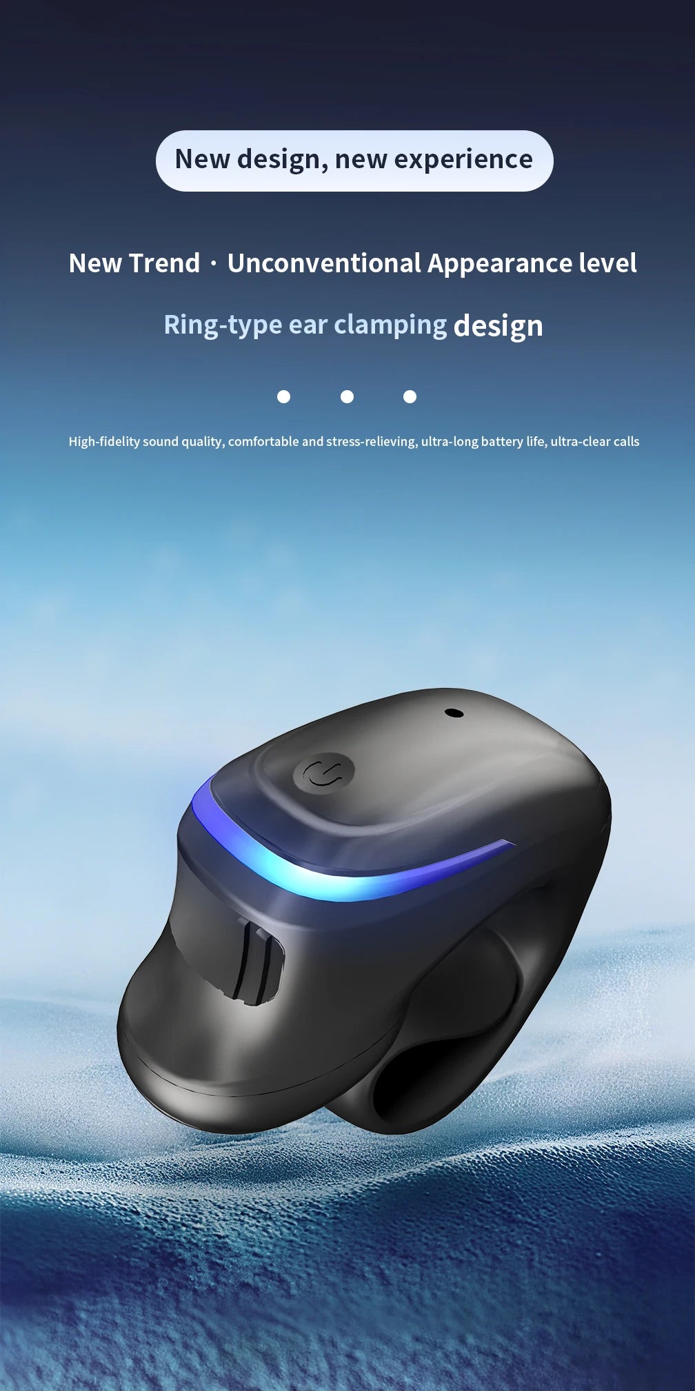 BT  Earphone Clip On Monaural Inear Motion Stereo Bone Conduction Gd28 Business Wireless Earphone Mini Monaural Tws
