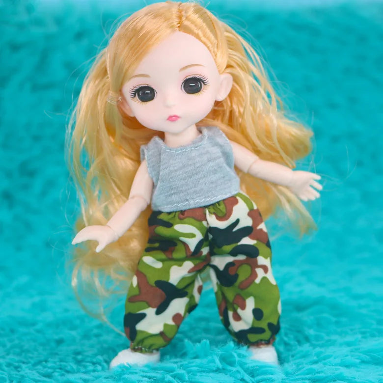 doll 16cm Cute And Elegant Style, 13 Articulated Dolls With Movable Joints Clothing Matching BJD Princess 1/12 Girl Gift Toy
