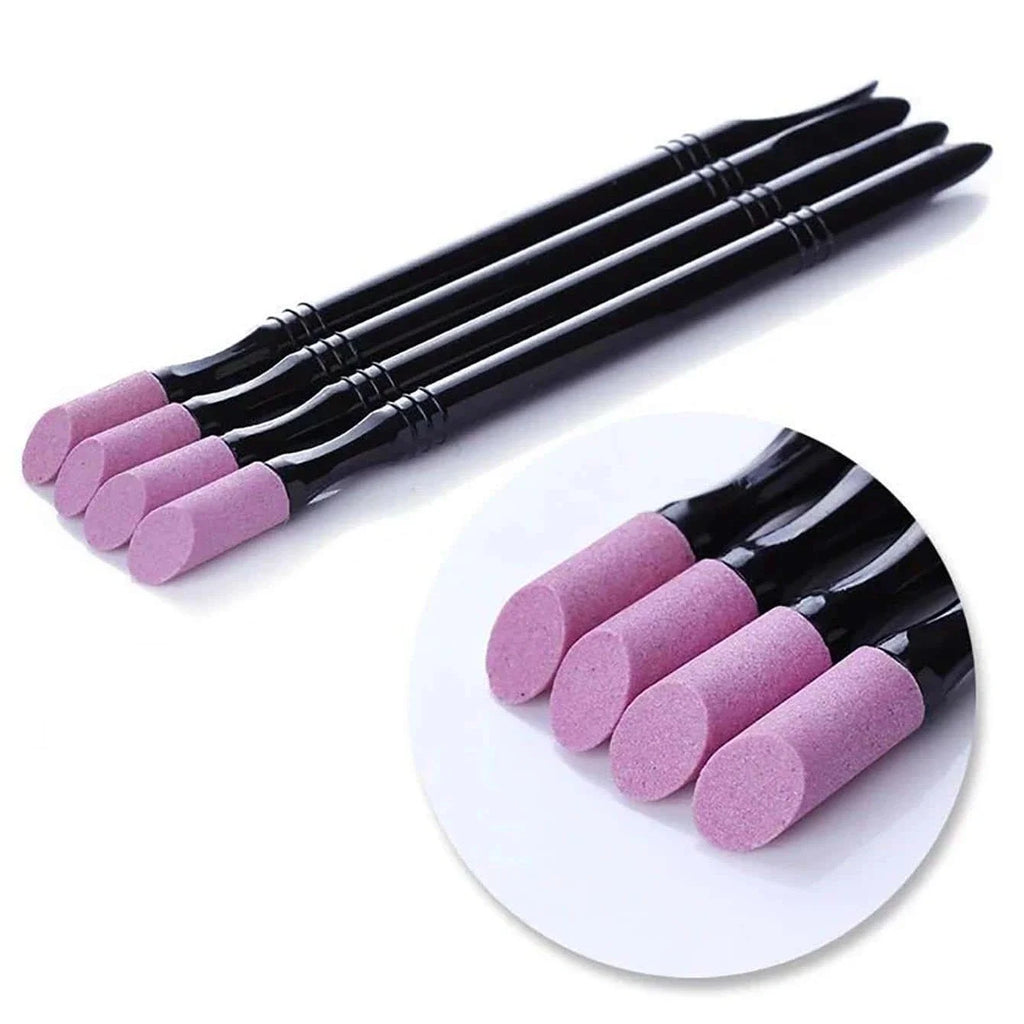 Wholesale1pc/5pcsNail File Cuticle Stone Pusher Nail Sanding Sticks  Nail Art Pen Cuticle Remover Trimmer Buffer Manicure Tools
