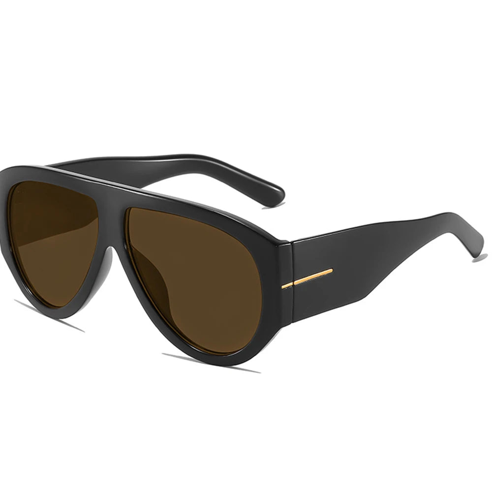 New Trendy Oversized Large Frame Y2K Cat Eye Sunglasses for Women Vintage Retro Oval Gradient Sunglasses UV400 Decoration Shades
