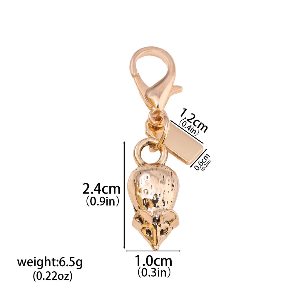 Luxury Highend Cherry Butterfly Four-leaf Clover Love Bear Mouse Keychain Ladies Y2K Bag Pendant Car Accessories Gift Decoration