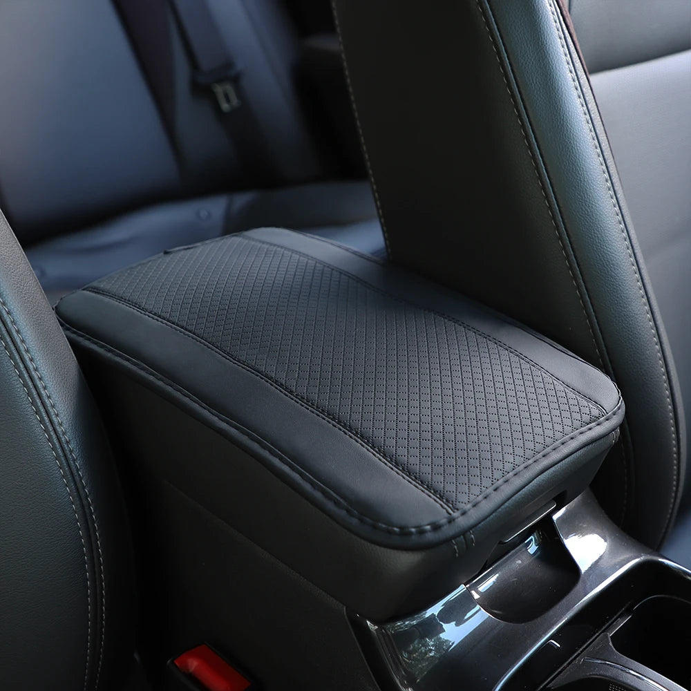 1 PU Comfortable Embossed Waterproof Anti-fouling Car Armrest Cushion Central Control Cushion Automotive Supplies