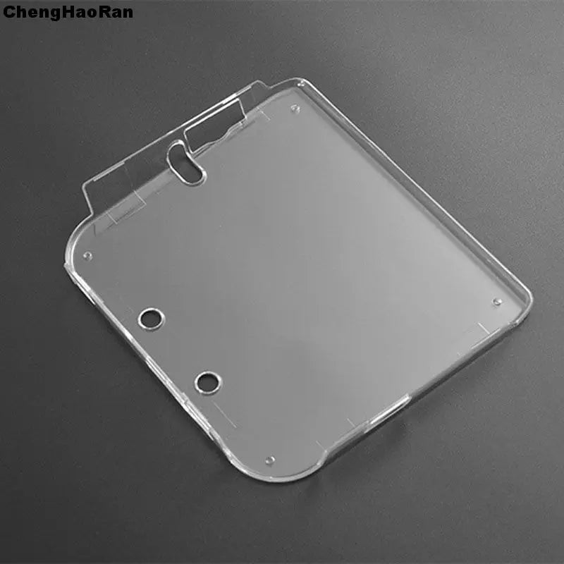 1piece Clear Crystal Protective Case Cover Hard Shell Skin for 2DS + Anti Dust Film For 2DS Screen protector