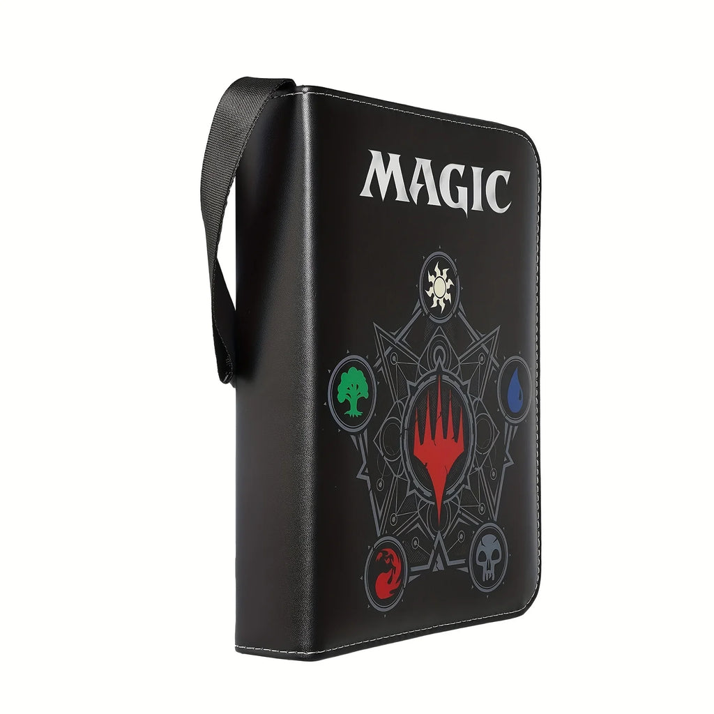 4 Pocket Trading Card Binder Album Holder Pages Folder Protector for Magic Trading Cards TCG - 3 Ring Zip game Card Binder Album