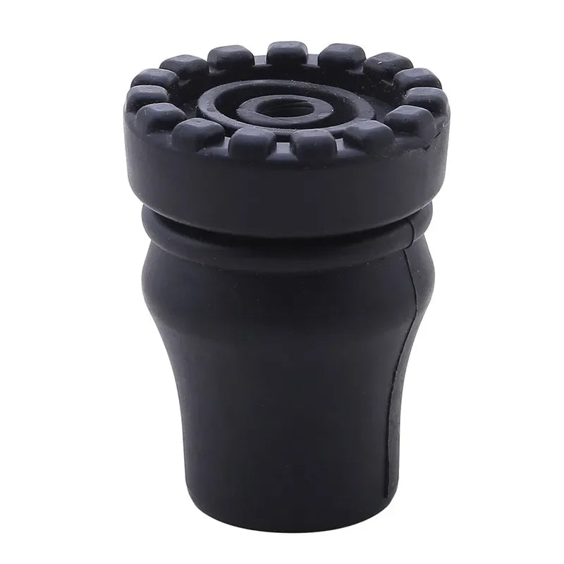 16-22mm Antiskid Walking Stick Crutch Cane Bottom Pads Cover Protector Climbing Hiking Trekking Pole Tip