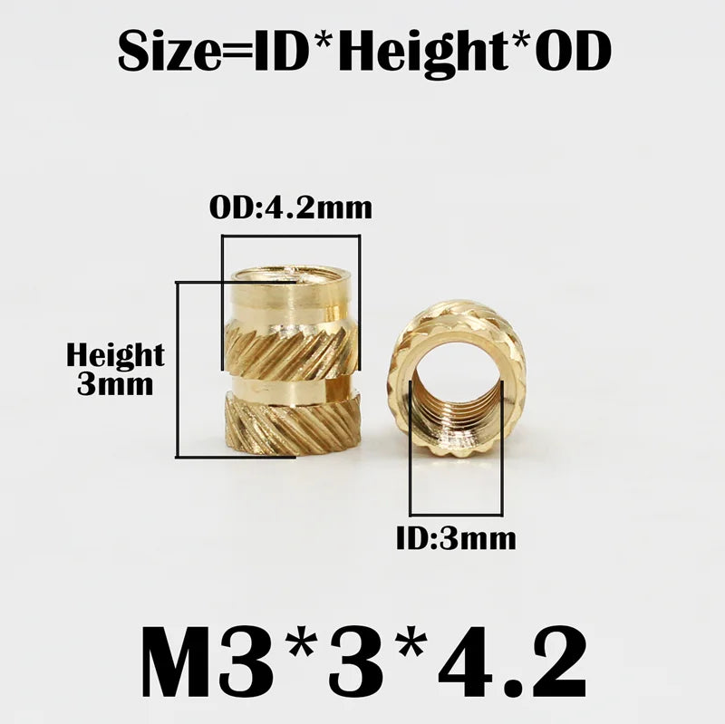 New Brass Heat Set Insert Nut Embedded Manual Implantation Machine Hot Melt Plastic Inserts 3D Printing Press Soldering Iron Tip