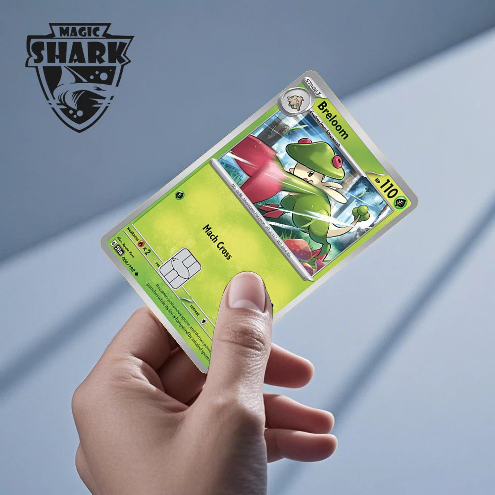 New Bulbasaur Pikachu Charmander Squirtle Mew Gengar Pokemons PTCG Film Skin Cover Sticker for Credit Debit Card