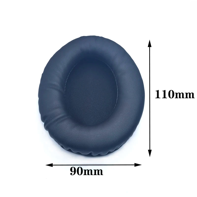 Oval Ear Pads For Headphones Covers Sponge Leather Foam Cushion 60*70 60*80 65*85 70*90 75*95 80*100 85*100 85*105 90*105 90*110