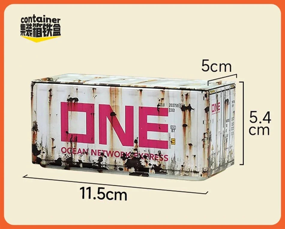 Miniature Storage Display Box Desktop Mini Container Model Mini Iron Storage Box Creative Decoration Collect Small Items Gifts