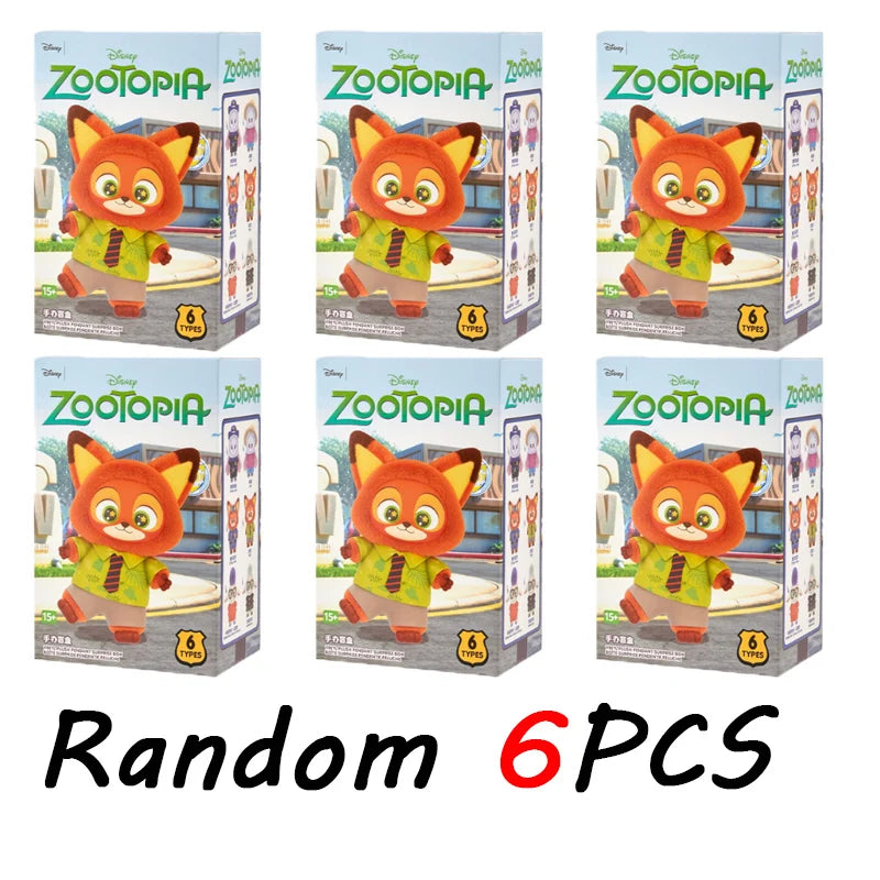 High Quality Zootopia Series Blind Box Judy Nick Vinyl Plush Cartoon Character Pendant Trendy Toys Box Birthday Gifts for Kids