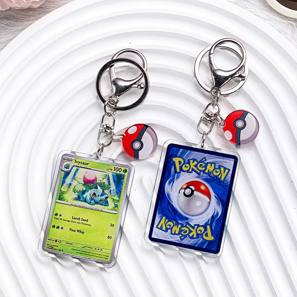 Pokémon Characters Pikachu Bulbasaur Jigglypuff Acrylic Keychain Bag Charms Accessories Backpack Pendant Key Holder Friend Gifts
