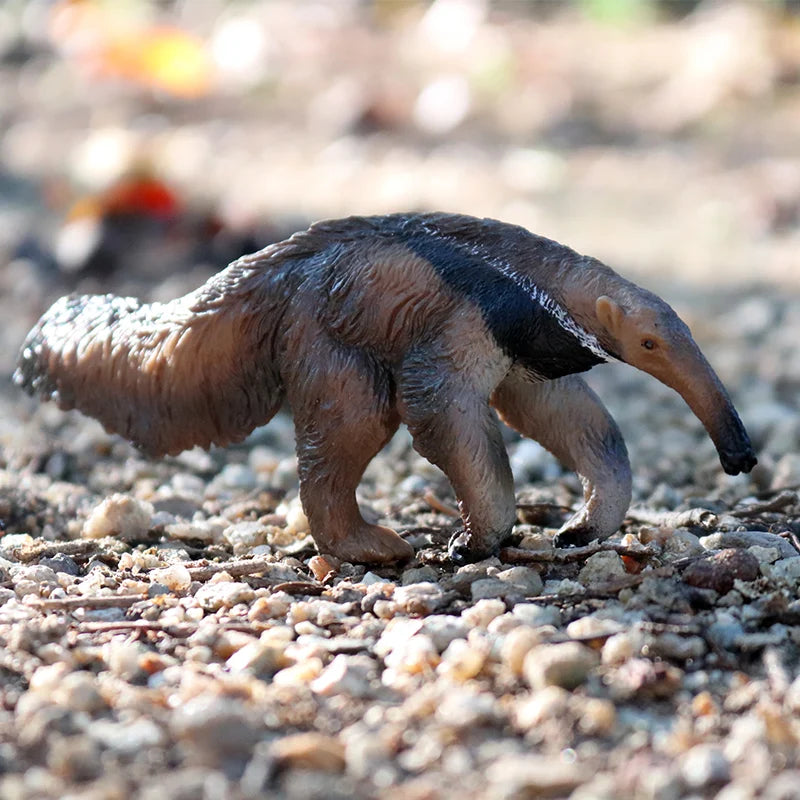 Oenux Simualtion Cute Forest Wild Animals Action Figures Owl Pangolin Manatee Rabbit Model Miniature Cake Toppers Kids Gift Toy