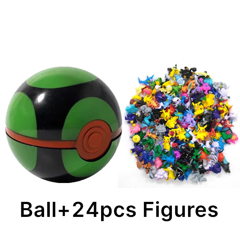 Pokémon Toys 7Cm Elf Ball 2-3cm Anime Action PokeBall Figures Monster Toy Model Dolls Children Christmas Gift
