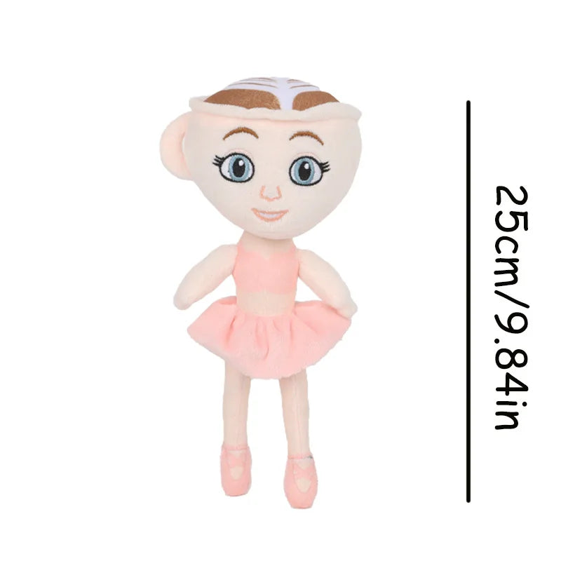 New Italian Brainrot Plush Ballerina Cappuccino Doll Funny Cartoon Alerina Capucciu Soft Stuffed Animal Toy Kids Birthday Gifts