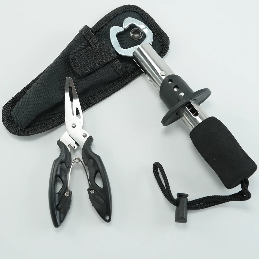 Lure pliers fish controller set, made of stainless steel with reliable quality, Fishing Pliers, Fish Lip Gripper or Fish Scale C