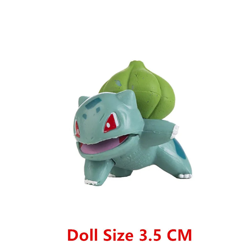 Pokemon Anime Figure Pikachu Eevee Charizard Mewtwo Cartoons Figure Collection Model Pocket Monster Action Toys Birthday Gift