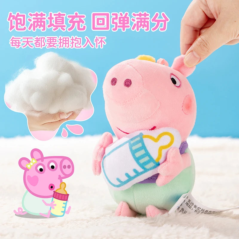 Genuine Peppa Pig Evie 12-19cm Evy Peppa George dinosaur Bear daddy mammy Boys Girls Birthday Gift Toys Christmas Doll Hot sale
