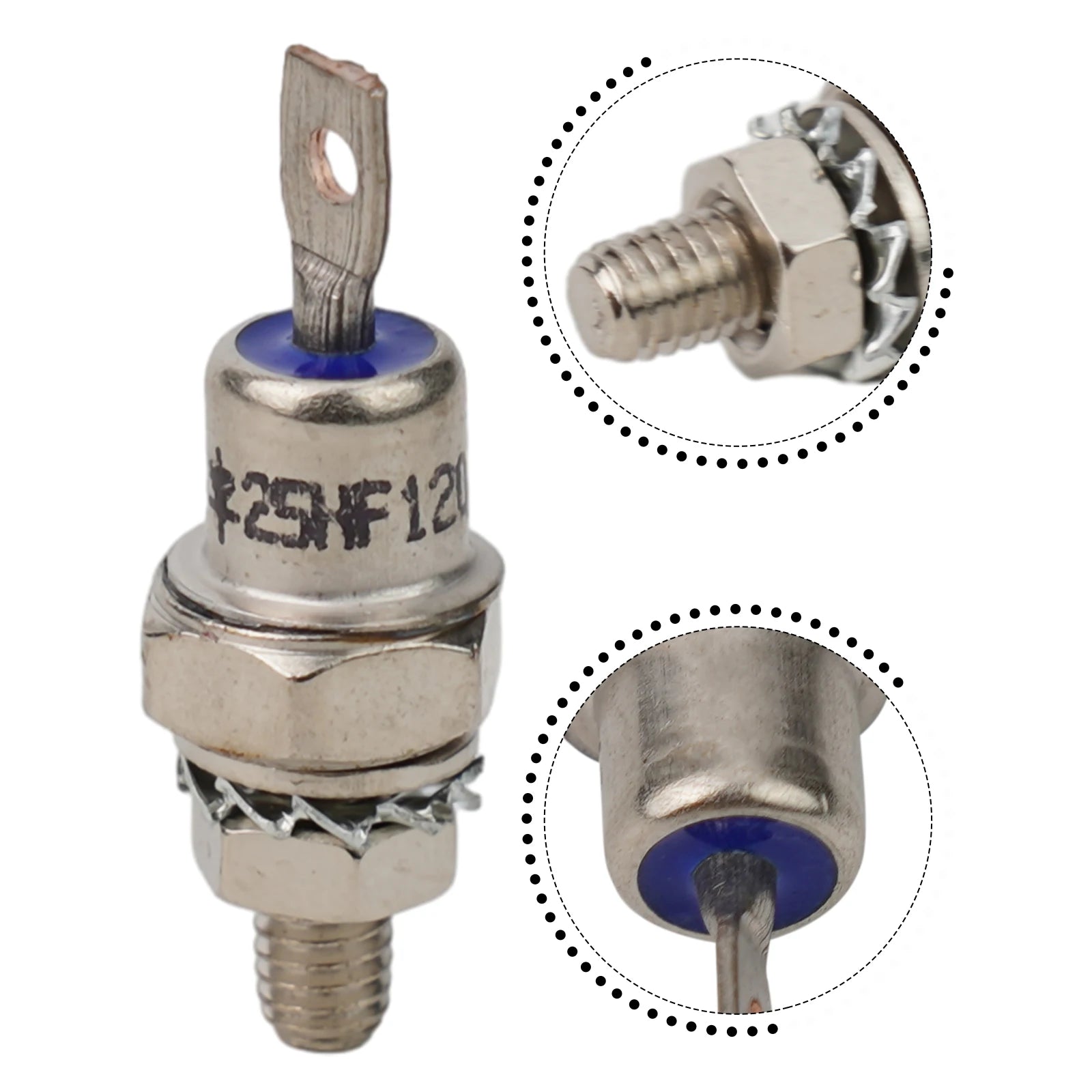 85A/40A/25A 1200V Positive Cathode/Negative Anode Stud Mount Diode Rectifier For Battery Charging Welding Machines Motor Control