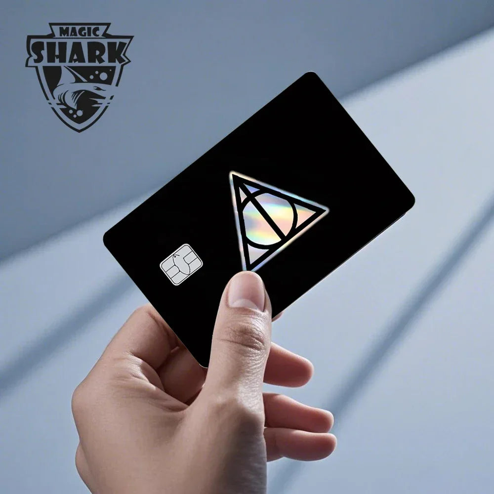Magic Shark Mcloving Spider Anime Shinny Laser Holographic Matte Skin Film Sticker for Debit Bank Credit Card