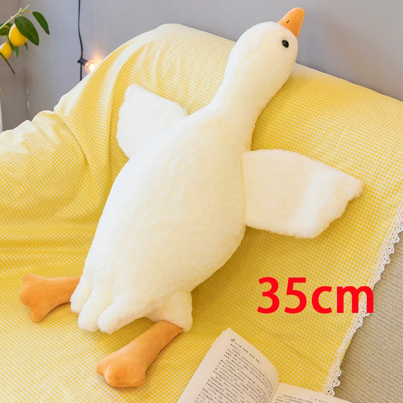 130/160/190cm Large White Goose Fur-Retriever Soft Toy Children's Girls' Gift Cute Doll Sleeping Pillow Large-sized Doll