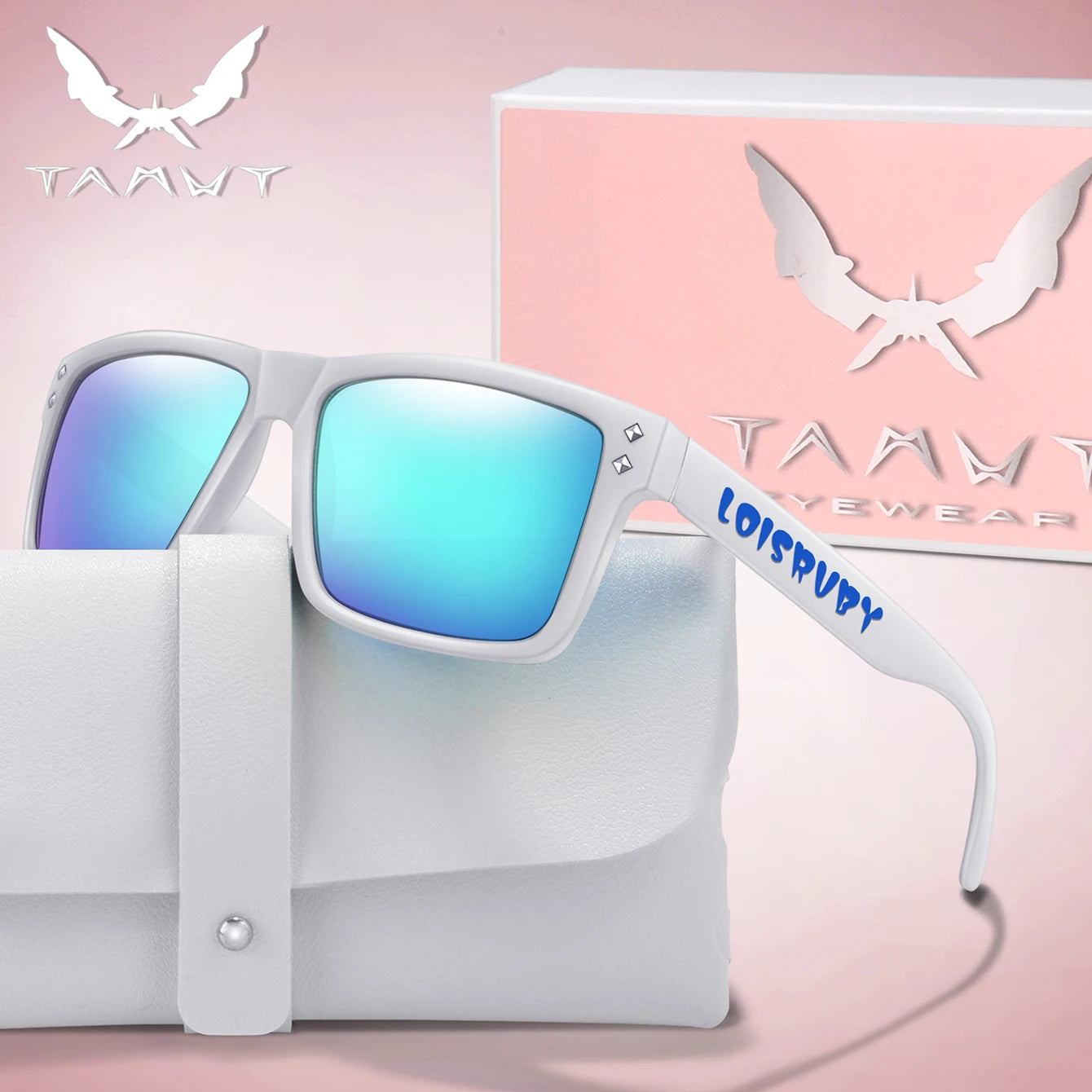 Candy Color Fashion Fishing Sunglasses for Women and Men Casual Square Shades with UV Protection for Outdoor Sports Cycling
