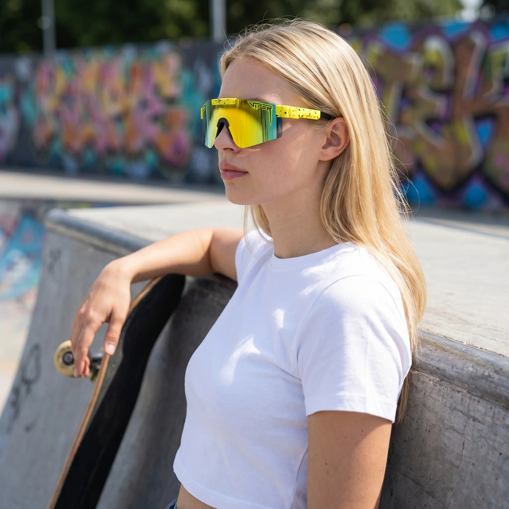 Stylish Windproof Sunglasses Men Women Anti-Dust Colorful Goggles for Cycling Hiking Running Outdoor Sports