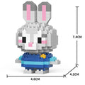 Cartoon Anime Hello Kitty Blocks Kuromi My Melody Cinnamoroll Mouse Building Blocks Doll Toy Kids Birthday Gift