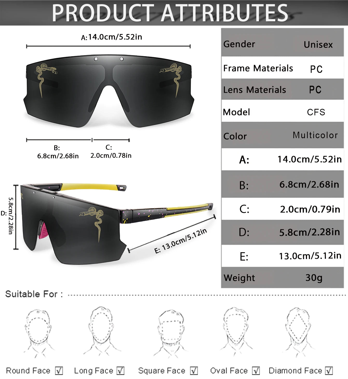Fashion Shades Windproof Sports Flip On Eyewear UV400 MTB Goggles for Outdoor Cycling Running Unisex Party Sunglasses