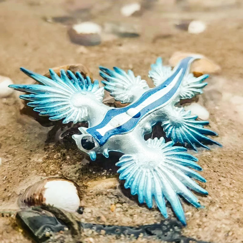 Oenux Sea Life Animals Coral Octopus Nautiloidea Crab Starfish Ocean Model Action Figures Educational Collection Toy Kid Gift