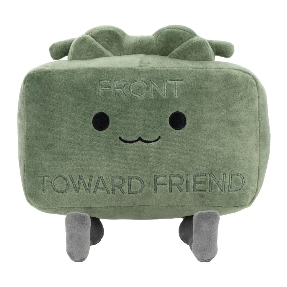 New 20CM Clay  the Claymore Plush Doll Kawaii Green Square Doll Pillow Accessories Gift Collection Model For Kid Birthday Gifts