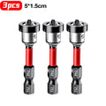 Magnetic Positioning Screwdriver Bits S2 Drywall Screw for Plasterboard Gypsum Board Locating Bit Batch Head Drilling Tools
