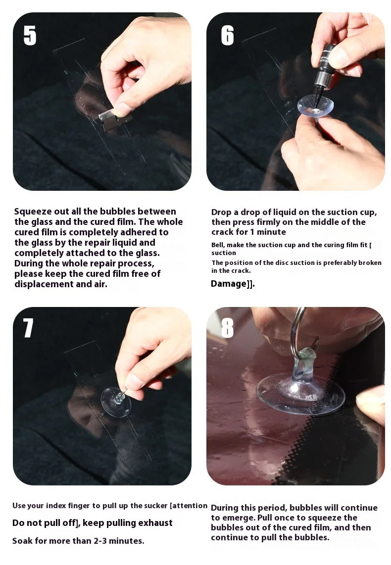 ISGTDRM Car Windshield Cracked Repair DIY Car Window Phone Screen Repair Kit Glass Curing Glue Auto Glass Scratch Crack Restore
