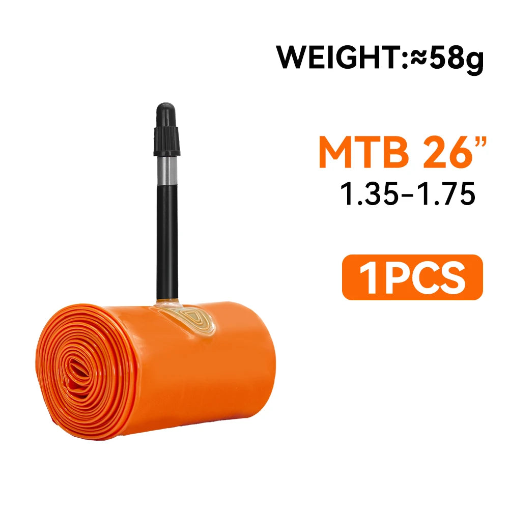 ThinkRider 1PSC Ultralight Bike Inner Tube 26 27.5 29 Inches MTB Bicycle TPU Material Tire 45mm French Valve Super Light
