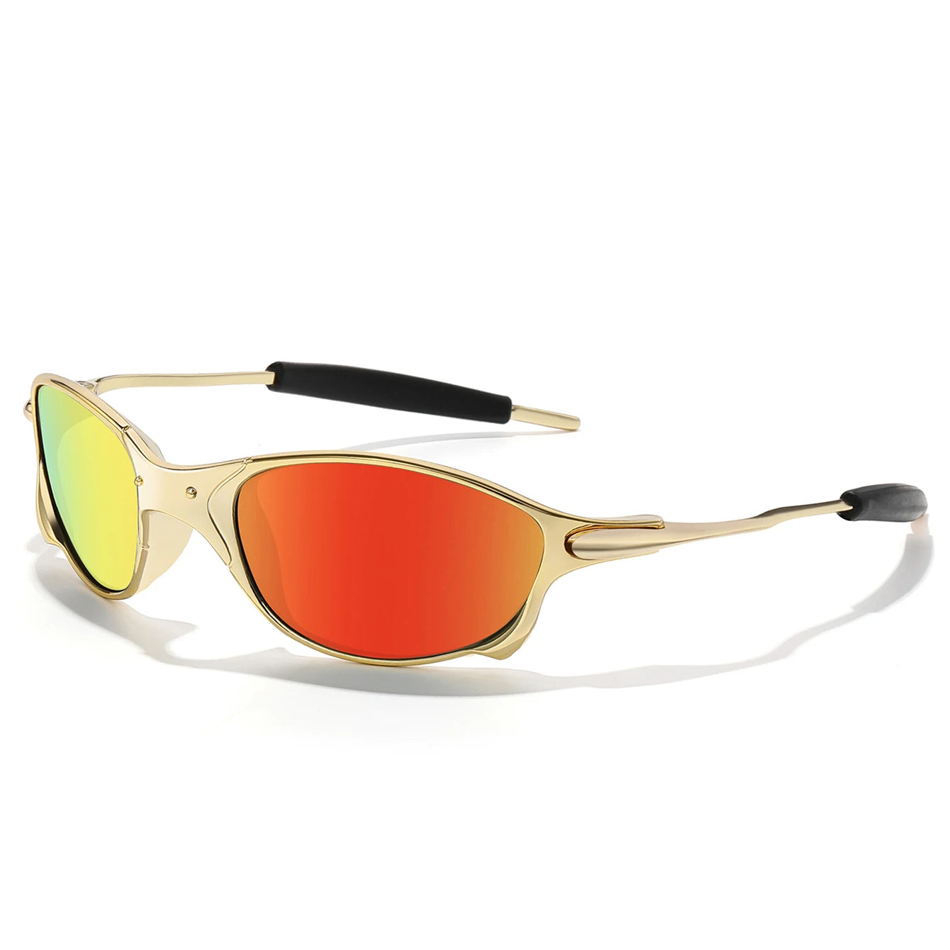Men And Women Trendy Cycling Sunglasses Metal Shades With UV Protection for Outdoor Sports, Running, Hiking, Driving Travel