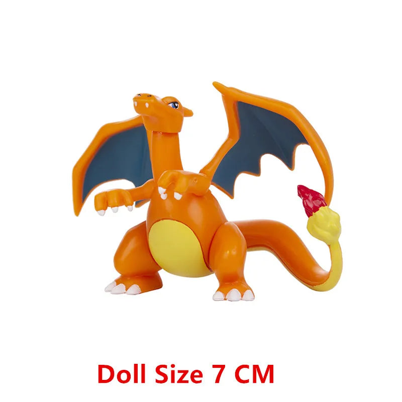 Pokemon Anime Figures Pikachu Mewtwo Flying Dragon Meowth Collection  Figure Action Toys Model Birthday Gifts Bulk Buy Lot