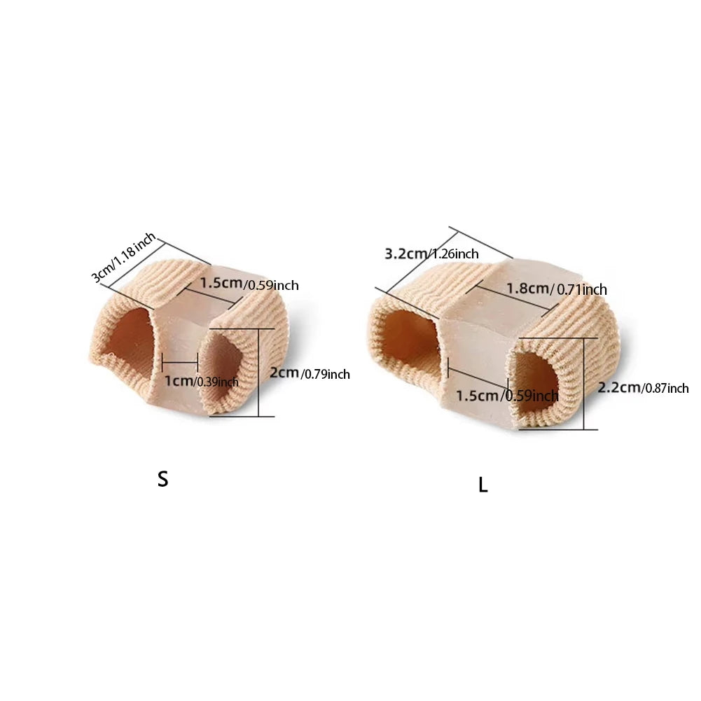 1/3/6pcs Toe Spreader Finger Separator Orthopedic Silicone Valgus Corrector Straightener with Elastic Bands Thumb Correction